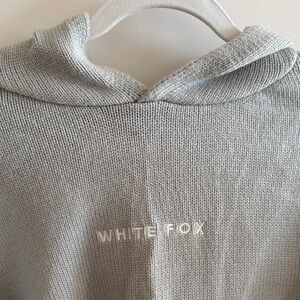 White Fox Cool Knot Grey Hoodie S/M